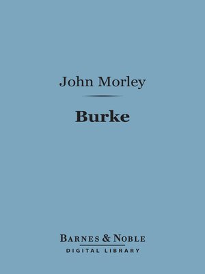 cover image of Burke (Barnes & Noble Digital Library)